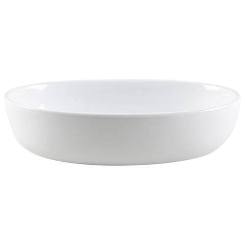 Whiteware Basics (Smooth) 11" Oval Vegetable Bowl