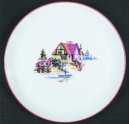 Petit Point House (Coupe) by Crooksville
