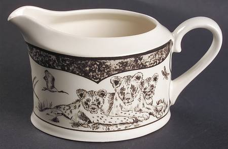African Inspirations Sepia and Cream Creamer