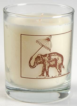 African Inspirations Sepia and Cream 3" Glassware Votive Candleholder