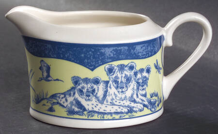 African Inspirations Blue and Green Creamer