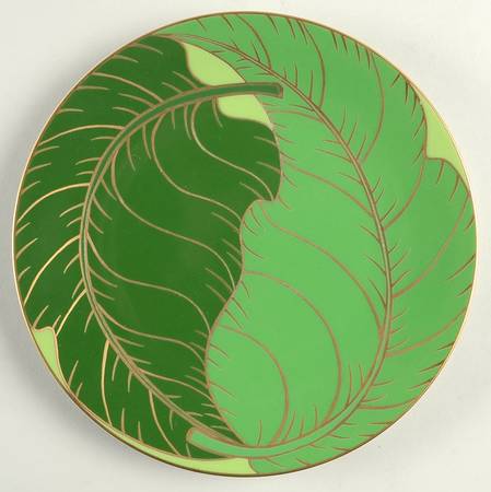 Gold Leaf Salad Plate