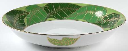 Gold Leaf 13" Pasta Serving Bowl