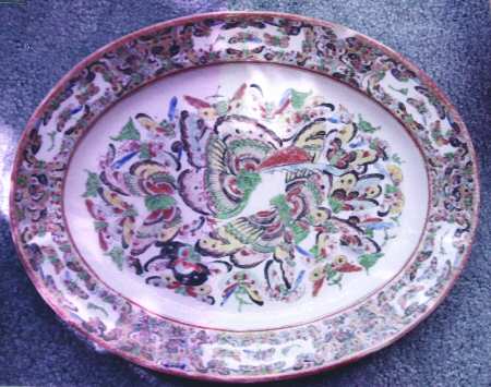 Thousand Butterflies 12" Oval Serving Platter