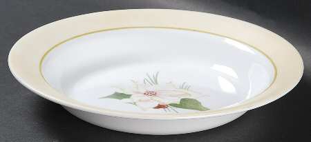 Winter Harmony Large Rim Soup Bowl