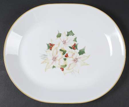 Winter Harmony 12" Oval Serving Platter