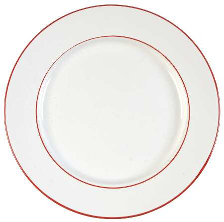Concentrics Red Salad Plate