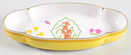 Orchids 10" Oval Tray