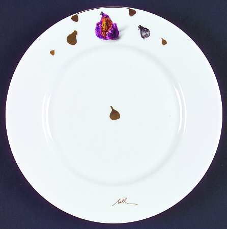 Mediterranean Gold Dessert Luncheon Plate