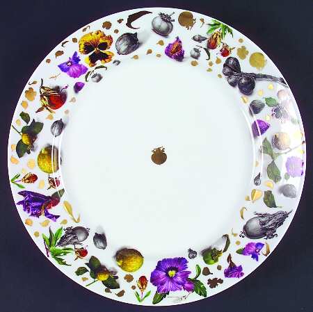 Mediterranean Gold 12" Deep Round Platter