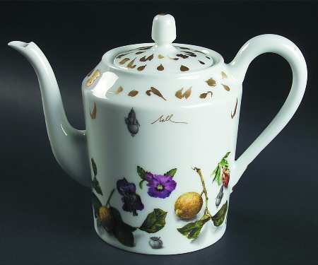 Mediterranean Gold Coffee Pot & Lid