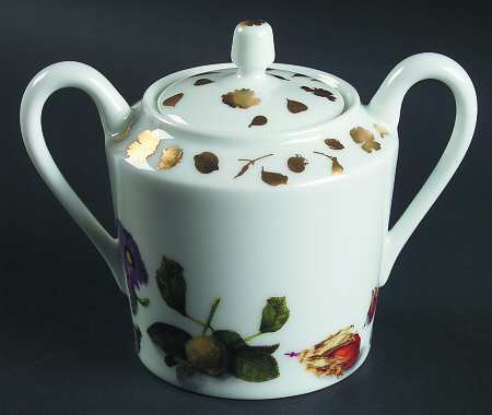 Mediterranean Gold Sugar Bowl & Lid
