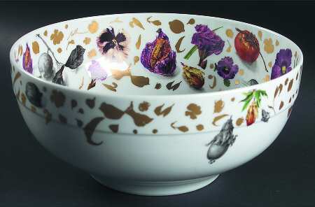 Mediterranean Gold 10" Large Salad Serving Bowl