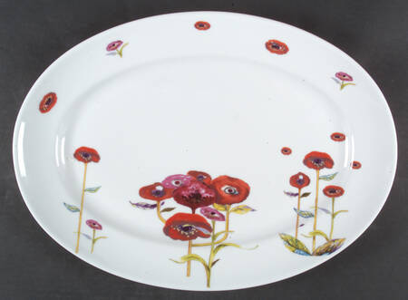 Taj Mahal 16" Oval Serving Platter