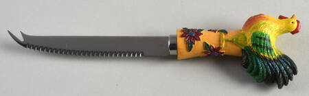 Country Collage Cheese Knife with Stainless Blade