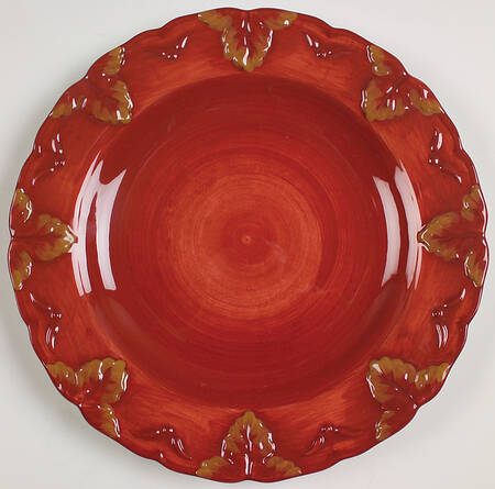 Tuscan Fruit Blue Service Plate (Charger)