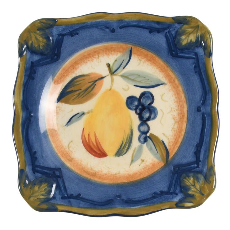 Tuscan Fruit Blue Individual Dip Dish