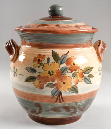 Tuscan Landscape Cookie Jar & Lid