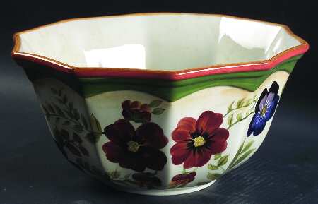Wildflowers 11" Large Salad Serving Bowl