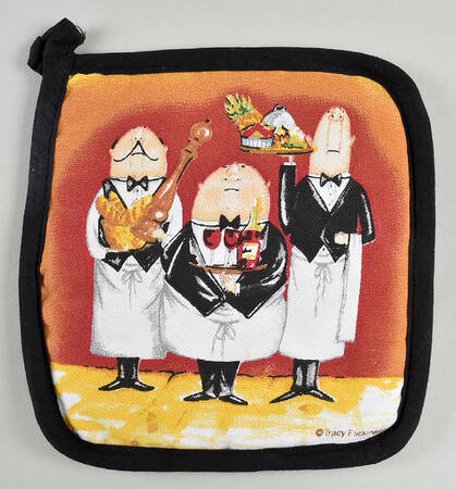 Dinner Is Served Cloth Potholder