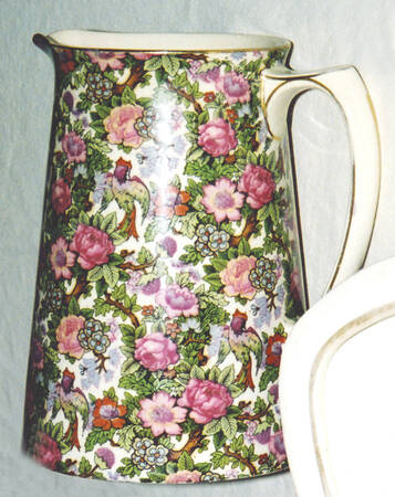 Ivory Chintz (No Black Border) 14 Oz Jug