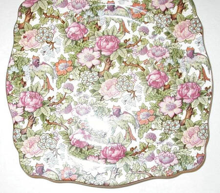 Ivory Chintz (No Black Border) by Crown Ducal