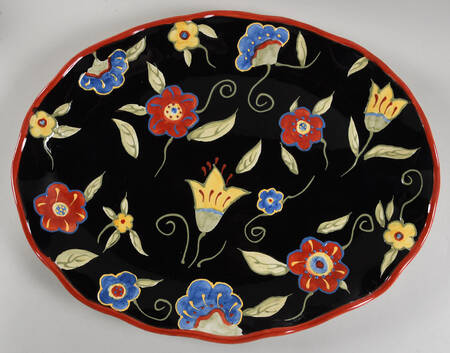 Garden Brights 17" Oval Serving Platter