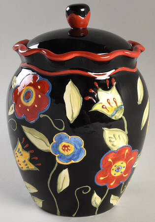 Garden Brights Large Canister & Lid by Certified International