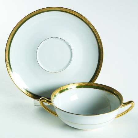 Chf983 Flat Cream Soup Bowl & Saucer Set