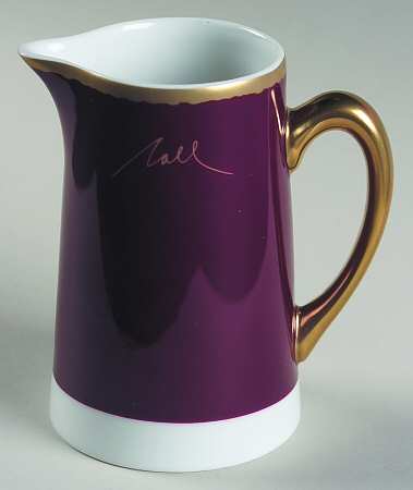 Tuscan Roses Aubergine (Purple) Creamer