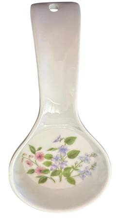 Delicate Array (Corelle) Melamine Spoon Rest (Holds 1 Spoon)