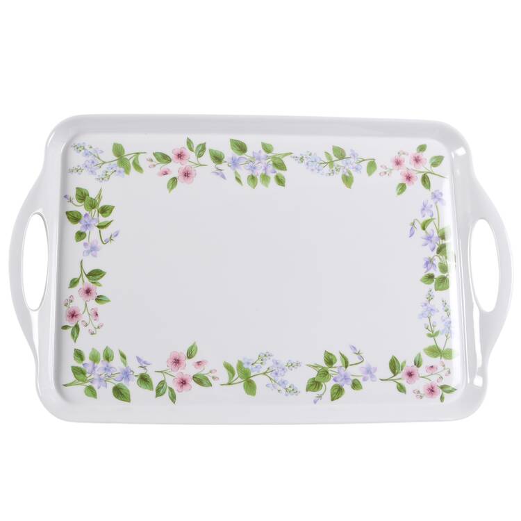 Delicate Array (Corelle) Handled Melamine Tray