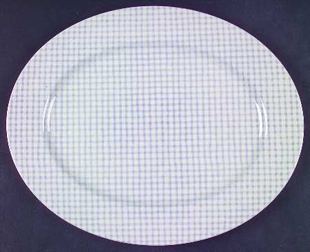 Camden Square Blue 12" Oval Serving Platter