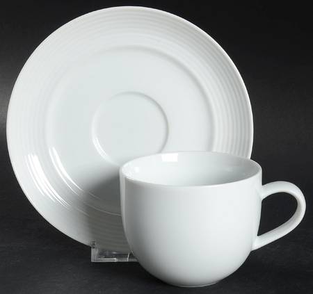 Strata Flat Cup & Saucer Set