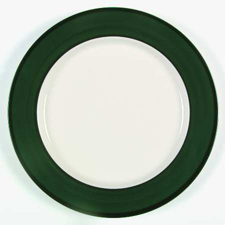 Paris Cafe Green Black Dinner Plate