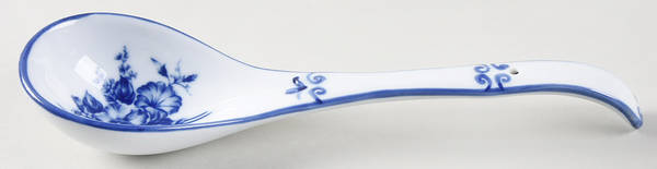 Blue And White Tureen Ladle