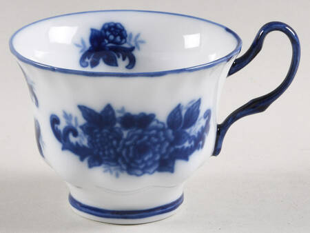 Blue And White Footed Cup