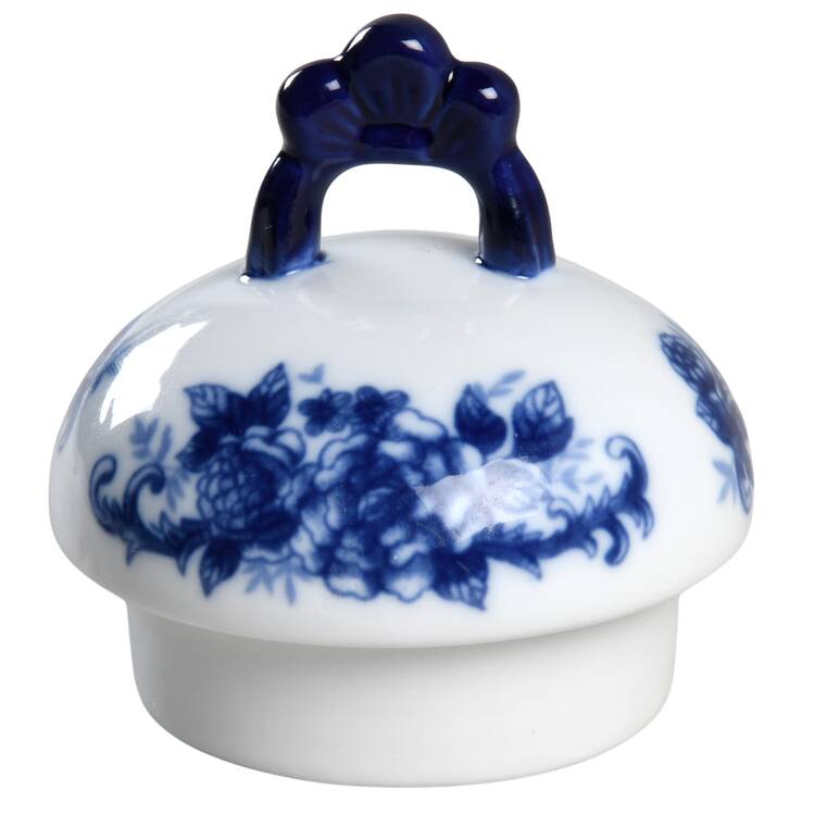 Blue And White Lid for Coffee Pot