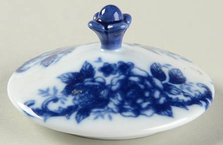 Blue And White Lid for Sugar Bowl