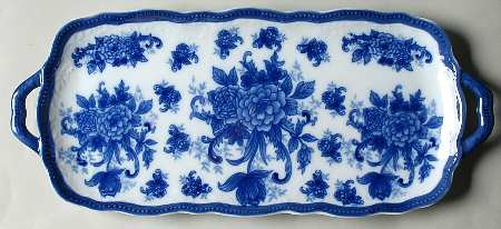 Blue And White Small Sandwich Tray