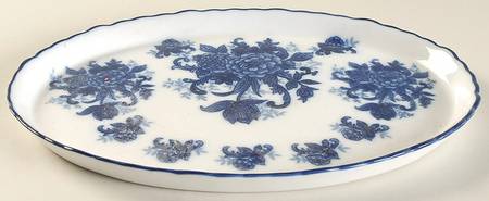 Blue And White Tray for 10 Piece Toy Coffee Set