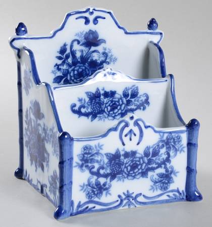 Blue And White Letter Holder