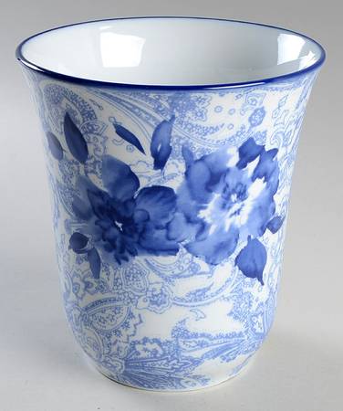 Blue And White Utensil Holder