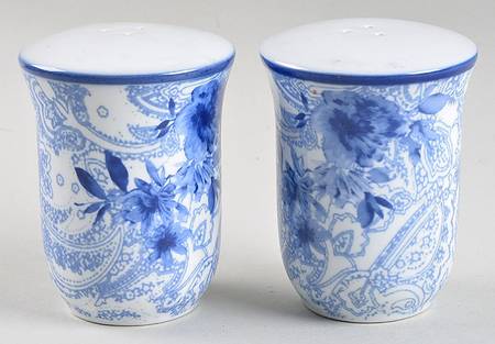 Blue And White Salt & Pepper Set