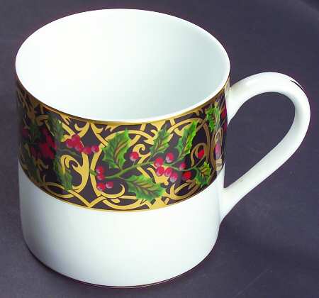 Black Filigree Mug