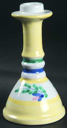 Yellow Garland 7" Candlestick