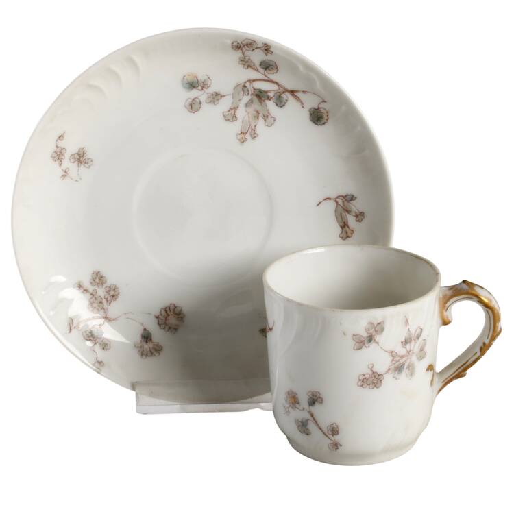 CHF1027 Flat Demitasse Cup & Saucer Set
