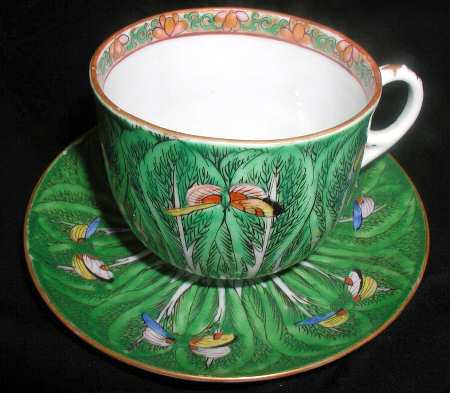 Bok Choy Flat Cup & Saucer Set