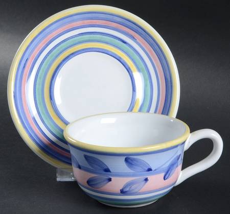 Rosemarino Flat Cup & Saucer Set