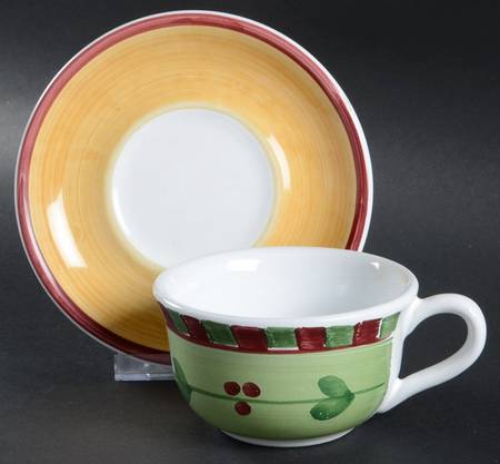 Ribes Flat Cup & Saucer Set
